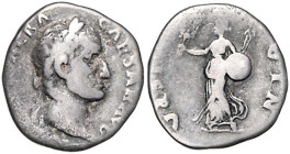 RÖMISCHES REICH, Galba, 68-69, AR Denar, Rom. Belorb. Kopf r. Rs.Hispania l. stehend mit Kornähren und Mohnblumen in der r. Hand und in der linken Sch...