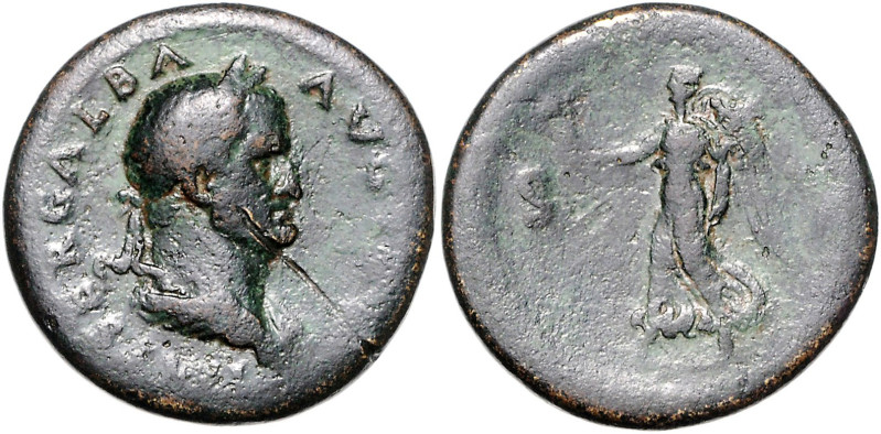 RÖMISCHES REICH, Galba, 68-69, AE Sesterz, Rom. Belorb. und drap. Büste r., [IMP...