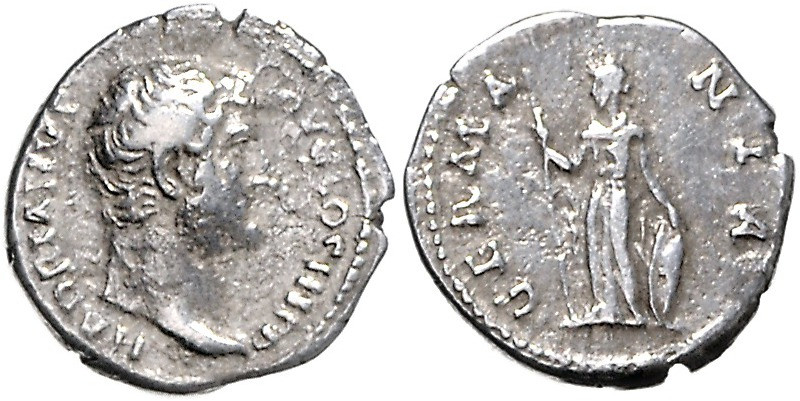 RÖMISCHES REICH, Hadrian, 117-138, AR Denar (134-138), Rom. Büste r., HADRIANVS ...