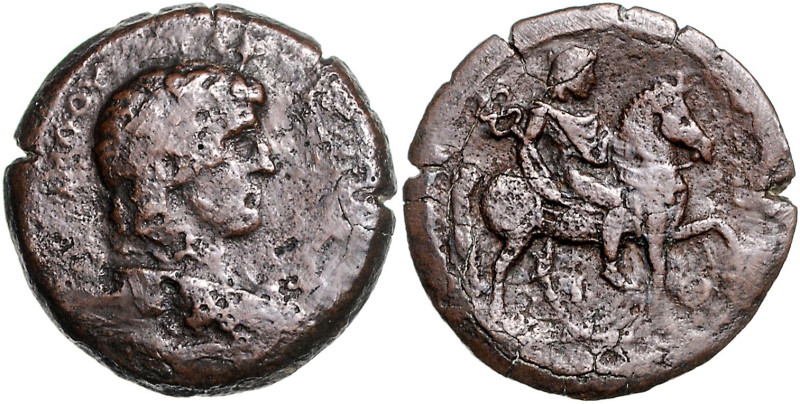 RÖMISCHES REICH, Hadrian, 117-138, AE Drachme Jahr 19 =134-135, Ägypten, Stadt A...