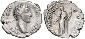 RÖMISCHES REICH, Marcus Aurelius als Caesar, 139-161, AR Denar (148-149), Rom. Büste r., AVRELIVS CAESAR AVG PII F. Rs.Providentia l. stehend an Säule...