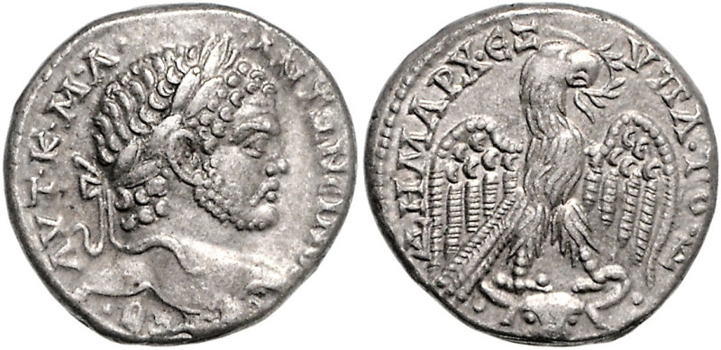 RÖMISCHES REICH, Caracalla, 198-217, AR Tetradrachme (Konsulschaft, ca.215-17), ...