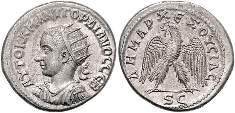 RÖMISCHES REICH, Gordian III., 238-244, AR Tetradrachme, Seleucis und Pieria, St...