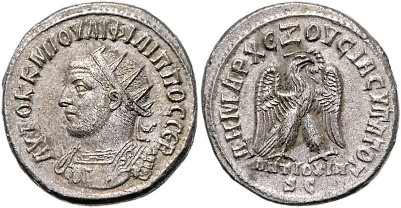 RÖMISCHES REICH, Philipp I., 244-249, AR Tetradrachme (248), Seleukis und Pieria...