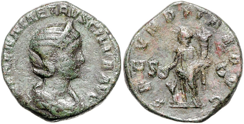 RÖMISCHES REICH, Herennia Etruscilla, Gemahlin des Trajan Decius, +251, AE Seste...