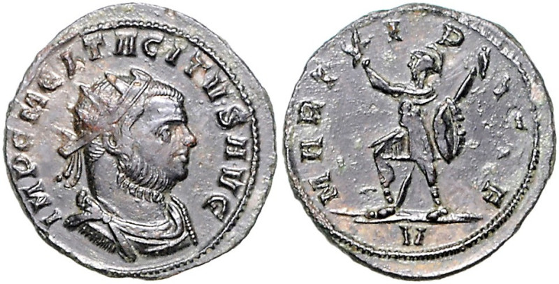 RÖMISCHES REICH, Tacitus, 275-276, AE Antoninian, V =Ticinum. Büste r. mit Strah...