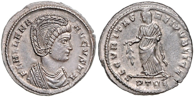 RÖMISCHES REICH, Helena, Gemahlin des Constantius I., +329, AE Follis (327-328),...