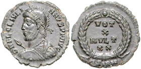 RÖMISCHES REICH, Julian II. Apostata, 360-363, AE Centenionalis (361-363), ASRIM =Sirmium. Behelmte Büste l. mit Speer und Schild, DN FL CL IVLIANVS P...