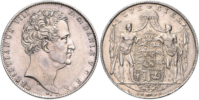 DÄNEMARK, Christian VIII., 1839-1848, Speciesdaler 1846 VS, Kopenhagen. 28,97g....