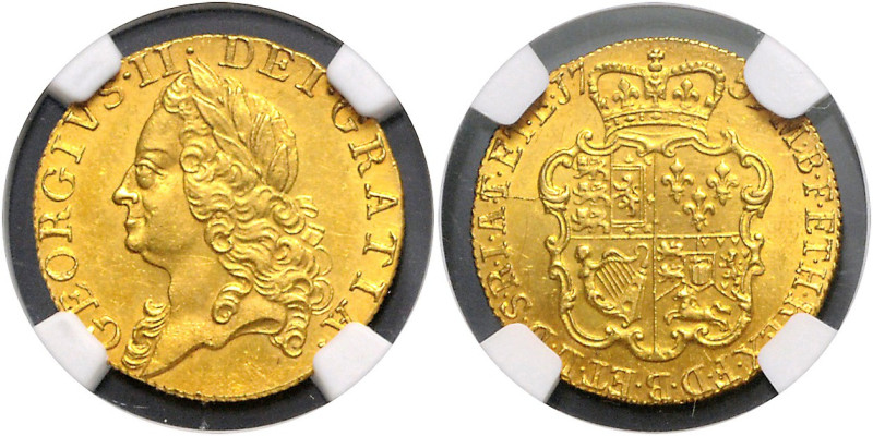 GROSSBRITANNIEN, Georg II., 1727-1760, Guinea 1759. Erwin Warth Collection.
GOL...