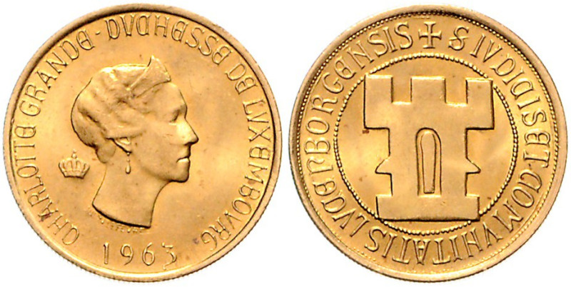 LUXEMBURG, Charlotte, 1919-1964, 20 Francs 1963. 100-Jahrfeier. 6,49g.
Ware ist...