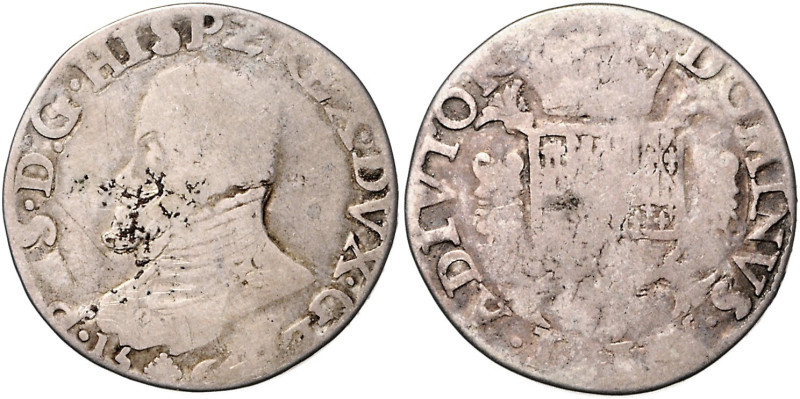 NIEDERLANDE / GELDERLAND, Philipp II., 1555-1598, 1/2 Philippstaler 1564. 13,47g...