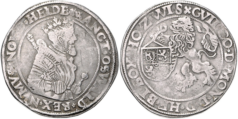 NIEDERLANDE / S'HEERENBERG, Wilhelm IV., 1546-1586, Taler o.J. St.Oswald. 28,17g...