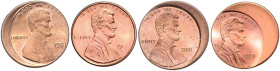 VEREINIGTE STAATEN VON AMERIKA, Cent 1981, 2001(2), 199?. Vier Verprägungen.
4 Stk., vz bis UNC