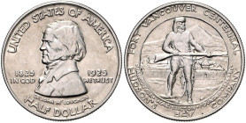 VEREINIGTE STAATEN VON AMERIKA, 1/2 Dollar 1925. Vancouver.
vz/st