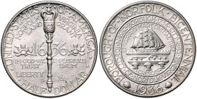 VEREINIGTE STAATEN VON AMERIKA, 1/2 Dollar 1936. Norfolk.
st
KM Y.C37