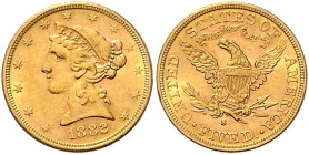 VEREINIGTE STAATEN VON AMERIKA, 5 Dollars 1900 S, San Francisco.
Ware ist MwSt-befreit
VAT tax free
GOLD, st