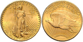 VEREINIGTE STAATEN VON AMERIKA, 20 Dollars 1924. St. Gaudens. 33,43g.
Ware ist MwSt-befreit
VAT tax free
GOLD, f.st