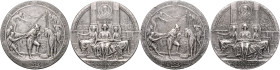 VEREINIGTE STAATEN VON AMERIKA, Silbermed. 1909 (von E.Fuchs) der American Numismatic Society, a.d. Entdeckung des Hudson-River durch Henry Hudson (16...