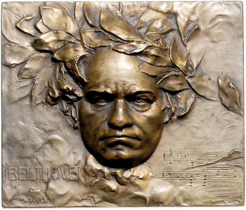 MUSIK, BEETHOVEN, LUDWIG VAN. *1770, +1827, Deutscher Komponist, Eins. rechtecki...