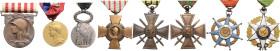 ORDEN UND EHRENZEICHEN, FRANKREICH, Croix de Guerre 1914/1918, 1939, Croix de Combattant, Medaille Grande Guerre 1914-1818, Commerce et l'Industrie, M...