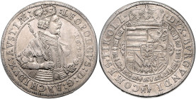 HAUS HABSBURG, Leopold V., 1619-1632, Taler 1632, Hall. 28,66g.
Felder geglättet, ss-vz
Dav.3338A