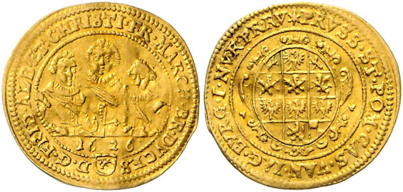 BRANDENBURG-ANSBACH, Friedrich, Albert und Christian, 1625-1634, Dreibrüder-Duka...