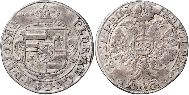 OLDENBURG, Anton Günther, 1603-1667, Gulden zu 28 Stüber o.J. (1658-1661). Mit T...