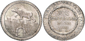 ANHALT-BERNBURG, Alexius Friedrich Christian, 1796-1834, Gulden 1808 HS. 13,94g.
Vs.Kr., vz
AKS 3, J.50, Mann 726