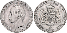 ANHALT-DESSAU, Leopold Friedrich, 1817-1871, Vereinstaler 1858 A.
ss/vz
AKS 30, T.9, Dav.509