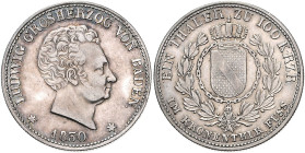 BADEN, Ludwig, 1818-1830, Taler 1830.
vz
AKS 53, T.18, Dav.518