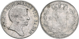 BADEN, Ludwig, 1818-1830, Doppelgulden 1822.
ss
AKS 54, T.17, Dav.517