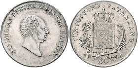 BAYERN, Maximilian I. Joseph, 1806-1825, 20 Kreuzer 1809. 6,70g.
ss-vz
AKS 50, J.11
