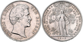 BAYERN, Ludwig I., 1825-1848, Geschichtsdoppeltaler 1845. Geburt des Erbprinzen.
vz/st
AKS 108, T.85, Dav.593