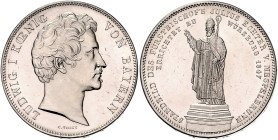 BAYERN, Ludwig I., 1825-1848, Geschichtsdoppeltaler 1847. Mespelbrunn.
f.st
AKS 110, T.87, Dav.596