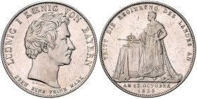BAYERN, Ludwig I., 1825-1848, Geschichtstaler 1825. Regierungsantritt.
vz
AKS 112, T.49, Dav.555