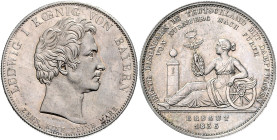 BAYERN, Ludwig I., 1825-1848, Geschichtstaler 1835. Eisenbahn.
vz/st
AKS 135, T.68, Dav.576