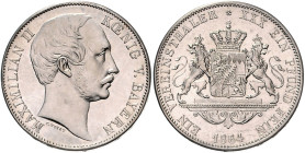 BAYERN, Maximilian II., 1848-1864, Vereinstaler 1864.
vz/st
AKS 149, T.98, Dav.606