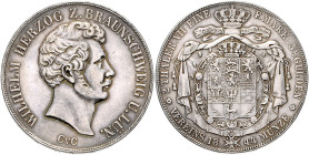 BRAUNSCHWEIG-LÜNEBURG, Wilhelm, 1831-1884, Doppeltaler 1844.
Ware ist regelbesteuert
standard taxation
vz/st
AKS 72, T.118, Dav.633