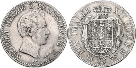 BRAUNSCHWEIG-LÜNEBURG, Wilhelm, 1831-1884, Taler 1838.
Ware ist regelbesteuert
standard taxation
ss
AKS 77, T.115, Dav.631