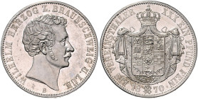 BRAUNSCHWEIG-LÜNEBURG, Wilhelm, 1831-1884, Vereinstaler 1870.
f.st/Erstabschlag
AKS 81, T.123, Dav.636