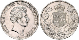 BRAUNSCHWEIG-LÜNEBURG, Wilhelm, 1831-1884, Doppeltaler 1856. 25jähriges Regierungs-Jubiläum
f.st
AKS 97, T.122, Dav.635