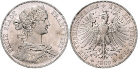 FRANKFURT, Freie Stadt, 1815-1866, Vereinstaler 1860.
ss+/ss-vz
AKS 8, T.142, Dav.649