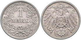 KLEINMÜNZEN, 1 Mark 1913 J.
f.st
J.17