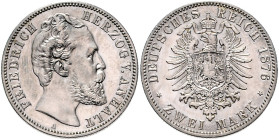 ANHALT, Friedrich I., 1871-1904, 2 Mark 1876 A.
f.st
J.19