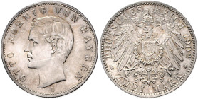 BAYERN, Otto, 1886-1913, 2 Mark 1902 D.
st fein
J.45