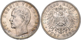 BAYERN, Otto, 1886-1913, 5 Mark 1901 D.
vz/st
J.46