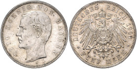 BAYERN, Otto, 1886-1913, 5 Mark 1906 D.
st
J.46