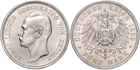 HESSEN, Ernst Ludwig, 1892-1918, 5 Mark 1899 A.
f.vz
J.73