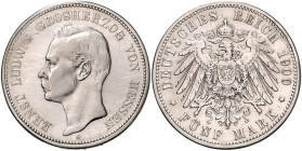 HESSEN, Ernst Ludwig, 1892-1918, 5 Mark 1900 A.
ss/vz
J.73